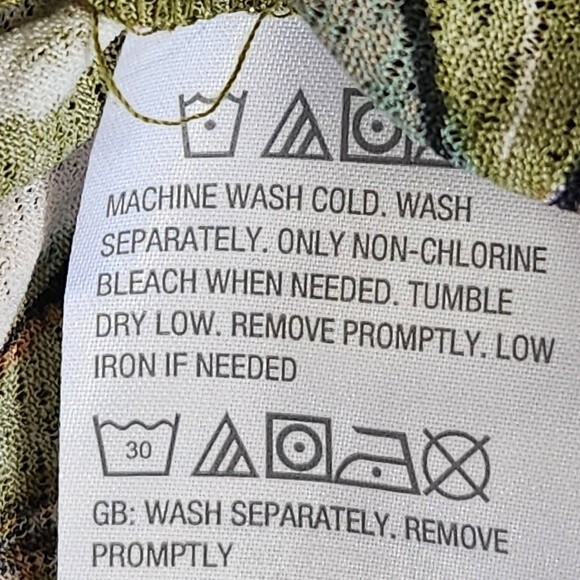 Attitudes by Renee Size 3X Kimono Cardigan with Pockets Green Floral Fall - Picture 10 of 16